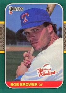 Bob Brower 1987 Donruss the Rookies Baseball card #49 Texas Rangers - Picture 1 of 2