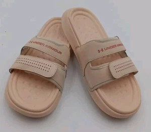 Under Armour slides. Womens Size 10 Lighter Pink - Picture 1 of 6