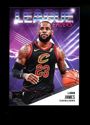 2018 Donruss League Leaders #9 Lebron James Los Angeles Lakers Heat Cavaliers - Image 1 of 2