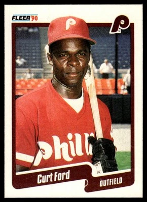 1990 Fleer Curt Ford Philadelphia Phillies #557 - Image 1 of 2