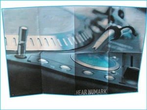 Numark TTX Turntable Original Promo Poster mit Prospekt auf der Rückseite - Bild 1 von 2