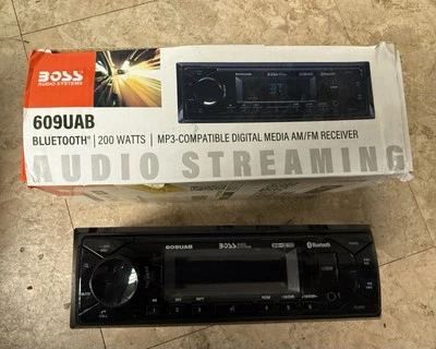 BOSS Audio Systems 609UAB Multimedia Car Stereo - Single Din Radio, Bluetooth - Image 1 of 3