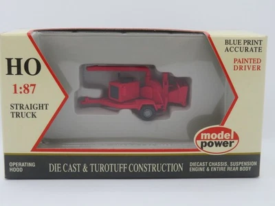 ***** HO scale 1:87 MODEL POWER WOOD CHIPPER DIECAST ***** - Image 1 of 4