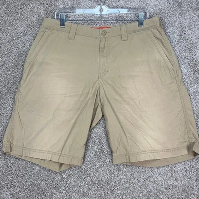 Columbia Hombres Algodón Beige Informal Aire Libre Senderismo Pantalones Cortos Talla 34W Foto 1 de 4