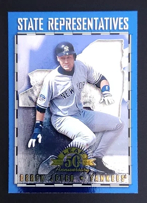 Derek Jeter 1998 Hoja Representantes Inserto #14/5000 Raro Yankees de Nueva York Foto 1 de 2