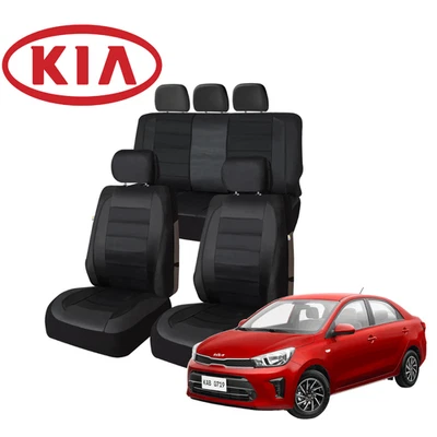 Juego completo de funda de asiento de coche de 5 asientos para todos Kia Forte 9 piezas Foto 1 de 4