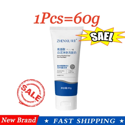 Amino Acid Cleanser, Amino Acid Mud Clear Skin Face Wash Remove Black heads  - Image 1 of 4