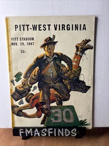 R2 1947 PITTSBURGH vs WEST VIRGINIA Football Program PITT WVU - Bild 1 von 7