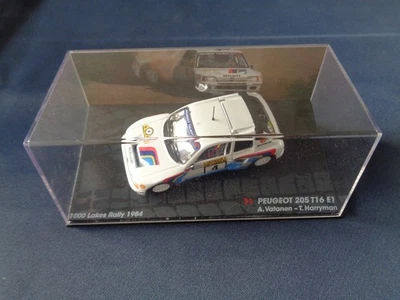 MODELLINO SCALA 1/43 PEUGEOT 205 T16 E1 1000 LAKES RALLY 1984 VATANEN HARRYMAN - Immagine 1 di 2