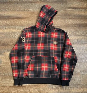 Nike Air Jordan Essential Holiday Plaid Fleece Hoodie Men's Small DV1578 612 - Picture 1 of 10