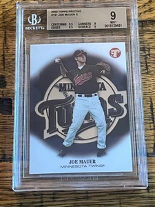 Topps Pristine Joe Mauer #151 2002 novato BGS 9 subs altos .5 de 9.5 gema como nuevo - Imagen 1 de 2