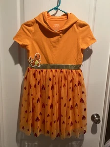 NEW Girls Pokemon Charmander Character Orange Dress with Hood - Size XL (14) - Picture 1 of 3