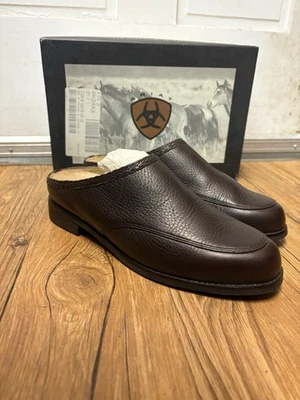 Tamancos/mules femininos de couro marrom Ariat, tamanho 10, novo com etiquetas e caixa original! ” - Imagem 1 de 4