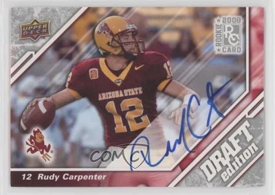 2009 Upper Deck Draft Edition Auto Rudy Carpenter #77 Rookie Auto RC - Image 1 of 2