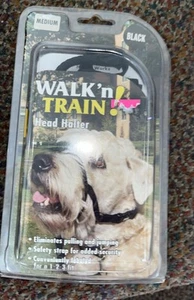 Walk’n Train Coastal Pet Head Halter New In Box Medium Black - Picture 1 of 2