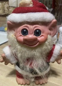 VINTAGE CHRISTMAS 1960's 7” THOMAS DAM SKANDIA SANTA CLAUS TROLL BANK - Picture 1 of 7