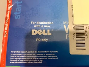 Microsoft Windows XP Professional Dell Reinstallation CD w/ Service Pack 1a(NEW) - Picture 1 of 5