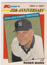 1987 Topps Kmart Baseball Card #7 Roger Maris New York Yankees