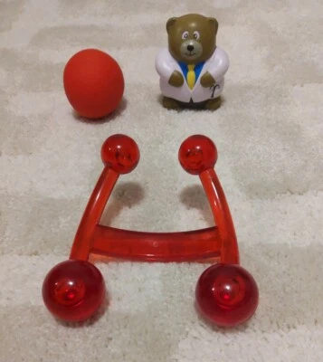 Red PALM SOFT TISSUE TRIGGER POINT MASSAGE tool / Phone holder chair Toilet toy - Image 1 of 4