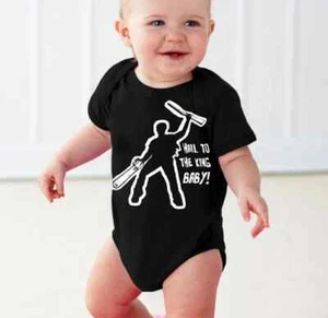 HAIL to the KING baby creeper tribute black white creeper Army the 6m, 12m, 18m - Picture 1 of 2