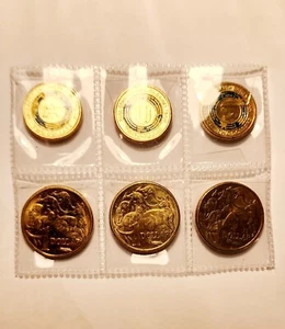 $1 & $2 Double Coin Set "A"U"S - Picture 1 of 2