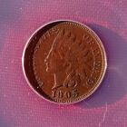 1905 P  Indian Head Penny ANALS Graded AU 55 Cleaned .