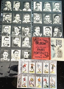 CIGARETTE CARDS TOPICAL TIMES - PANEL PORTRAITS 1933 / GREAT PLAYERS 1938 / 1928 - Picture 1 of 18