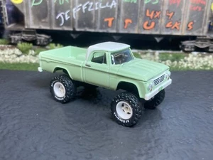 1964 Dodge W100 Lifted 4x4 Truck 1/64 Diecast Custom Greenlight Off Road Pickup - Picture 1 of 13