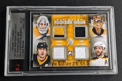 2011 ITG Ultimate 11th Fall Expo Redemption Bergeron Rask Thomas Chara GU /25 - Image 1 of 2