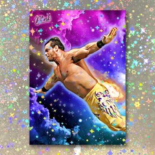 Chris Benoit Holographic High Flyer Sketch Card Limited 1/5 Dr. Dunk Signed