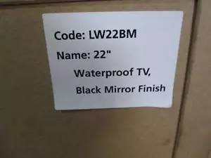 Luxurite 22" wasserdichter LCD Fernseher schwarz verspiegelter Rahmen LW22BM - Bild 1 von 1