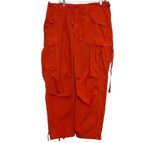 Pantalon cargo orange vintage années 90 Y2K Polo Ralph Lauren 36/32 parachute utilitaire - Photo 1 sur 15