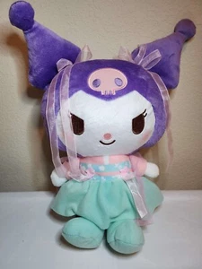 Kuromi Spring color BIG 25cm Plush Doll Furyu Sanrio My Melody - Picture 1 of 6