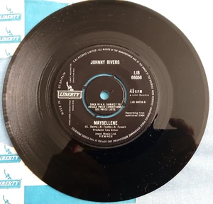 JOHNNY RIVERS, MAYBELLENE, 1964 LIBERTY LABEL, R&R, VINYL NM, SLEEVE EX+. - Picture 1 of 2