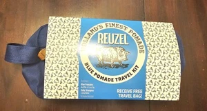 Reuzel Blue Strong Hold Water Soluble Pomade Travel Kit 4 oz + 1.3 Oz + Shampoo - Picture 1 of 9