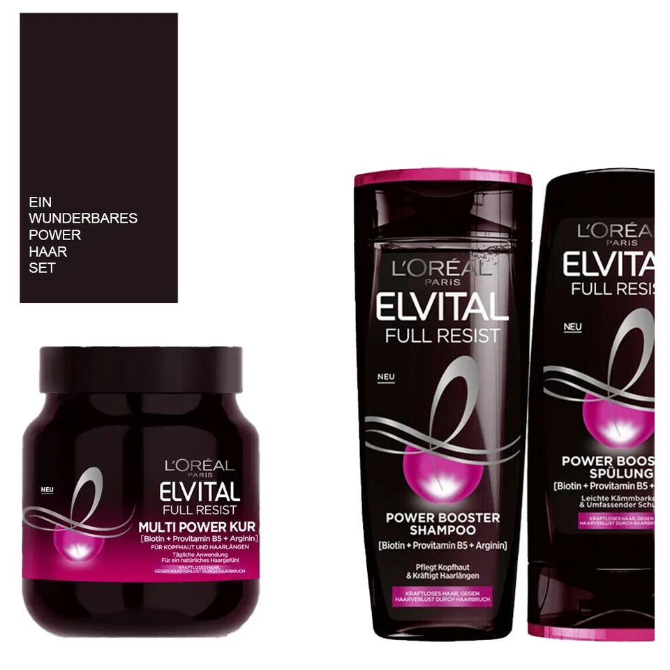 3tlg. Loreal Elvital Full Resist Power Booster Shampoo | Spülung | Mulit Kur - Bild 1 von 1
