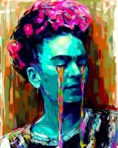 Frida Kahlo - Tears ~ 24"x 36" Lithographic Poster - Picture 1 of 1
