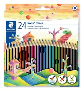 24 Staedtler Noris 185C24/Adult Colouring Pencils//WOPEX/High Break Resistance - Picture 1 of 1