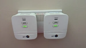 BT Mini Wi-Fi Home Hotspot 600 extenders x2 - white (pair 2) - Photo 1/5