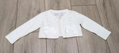White Dressy Cardigan Sweater With Bows Koala Kids Size 6-9 Months - Image 1 of 4