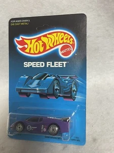 Vintage 1989 Hot Wheels Speed Fleet UN PUNCHED Purple GT Racer # 1789 B2 - Imagen 1 de 11