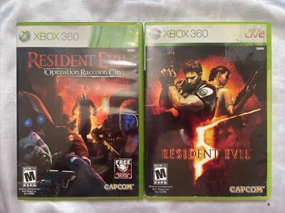 Xbox 360 2 Game Lot Resident Evil 5&raccoon City (ORC Is CiB) Both Fully Tested - Image 1 of 4