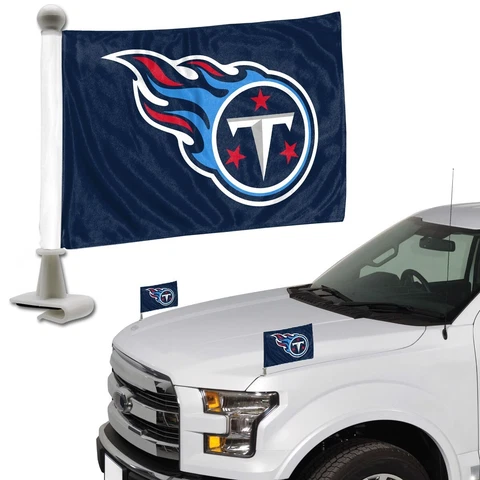 Tennessee Titans NFL Ambassador Car Flag Set Of 2            C Cover