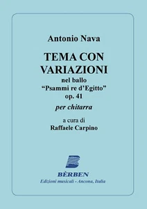 A. Nava - Tema con variazioni op. 41 (chitarra sola) AUTOGRAFATO - Foto 1 di 1