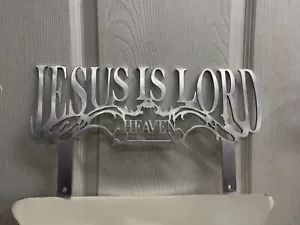 jesus is lord Plaque lowrider personelize Cnc Cutting brushed aluminum - Foto 1 di 3