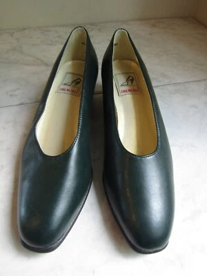 Anne Michelle Deep Forest Green Pump Style 93107 Block Heel Women's Shoes 7.5 - Image 1 of 4