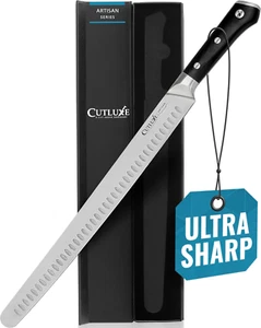 Cutluxe Extra-Long 14" Slicing Carving Knife – Brisket Knife, Razor Sharp Meat - Picture 1 of 12