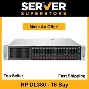 HP ProLiant DL380 G9 Server 2x E5-2667 V4 - 3.20GHz P440ar 64GB RAM 2x 900GB SAS - Picture 1 of 7