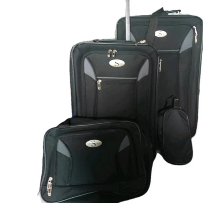 4 teiliges Koffer-Set blau von Stark Travemünde Softbag Textilkoffer UVP 69.90 - Bild 1 von 4