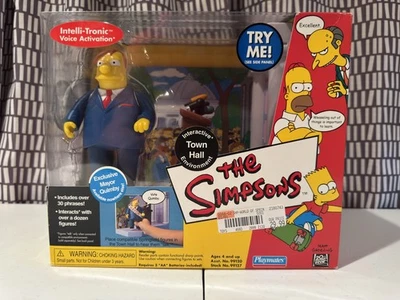 The Simpsons Playmates World Of Springfield Town Hall Playset Mayor Quimby NOVO#A - Imagem 1 de 4